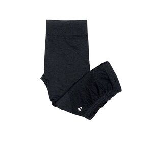 Ivivva by Lululemon Girls Dark Gray Ruched Crop Tight Leggings, size 12